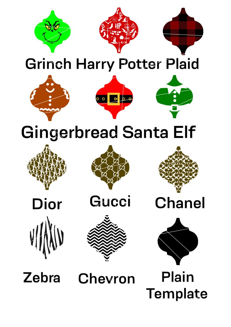 Download Huge Tile Christmas Ornament SVG bundle gingerbread man | Etsy