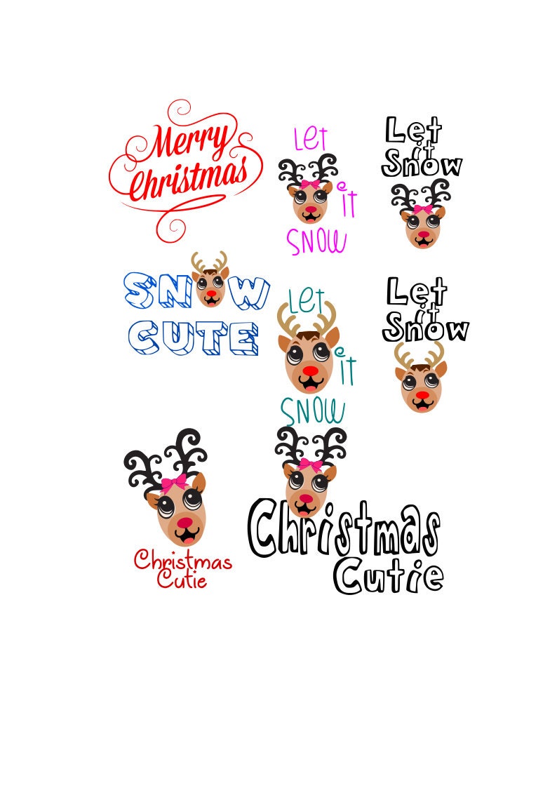 Download Baby Reindeer Svg Bundle Christmas Cute Svg Etsy