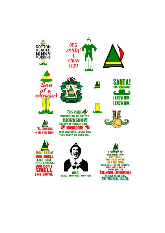 Download Buddy the elf svg bundle Elf film svg bundle cricut | Etsy