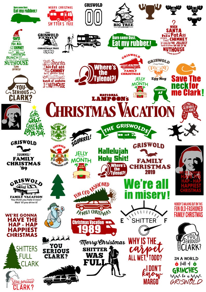 HUGE Christmas Vacation svg Bundle Clark Griswold svg Etsy