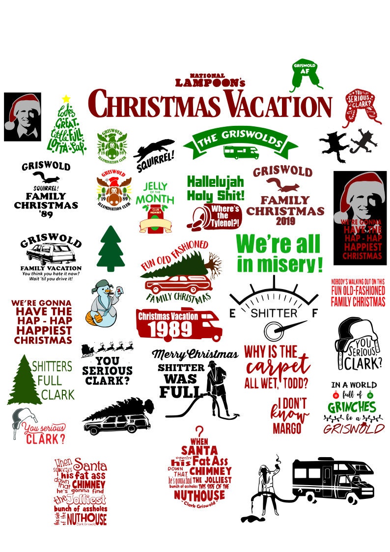 Download HUGE Christmas Vacation svg Bundle Clark Griswold svg | Etsy