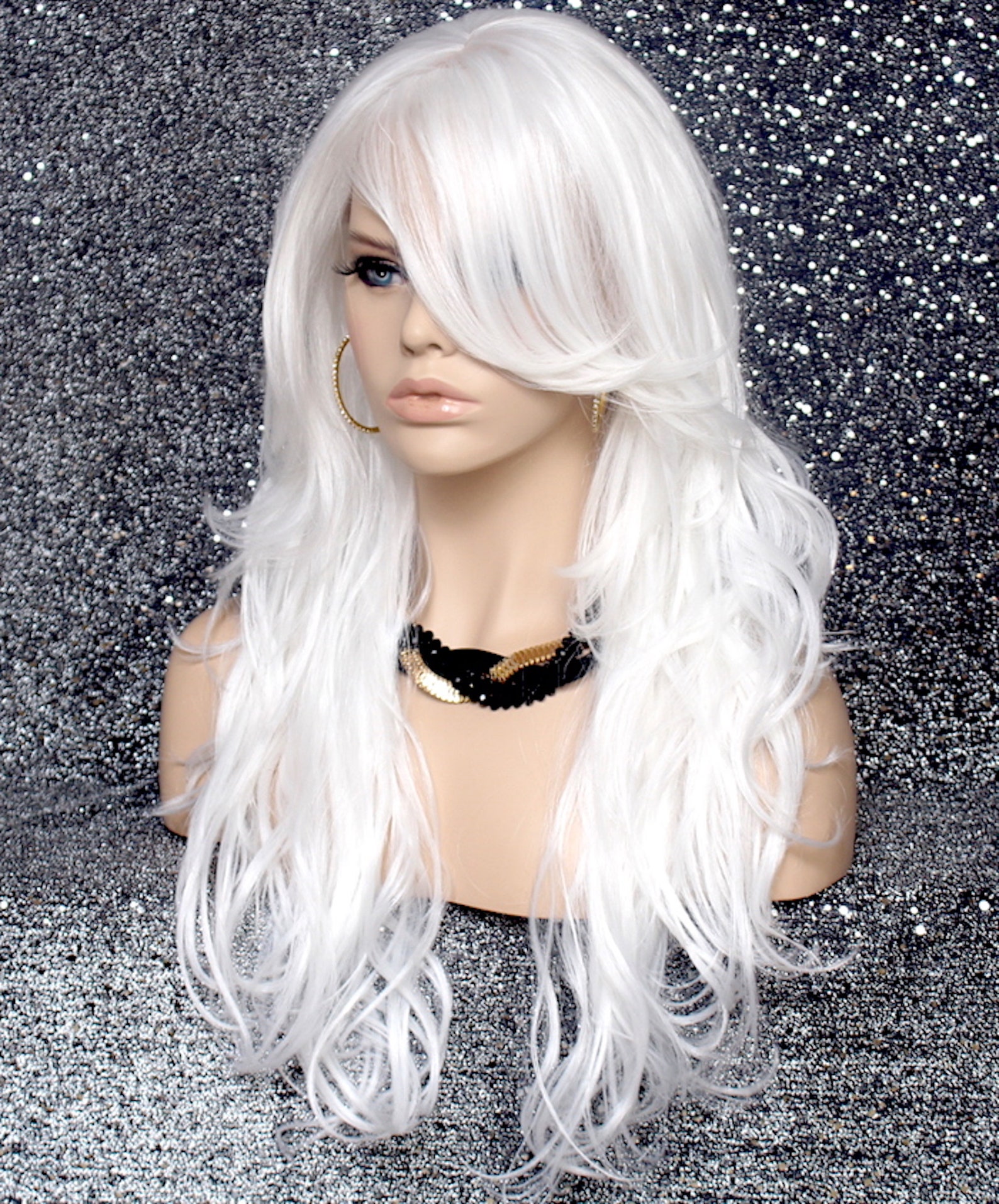 Beautiful White Human Hair Wigs Artwork Digital Art Beautiful White Human Hair Wigs Artwork Digital Art