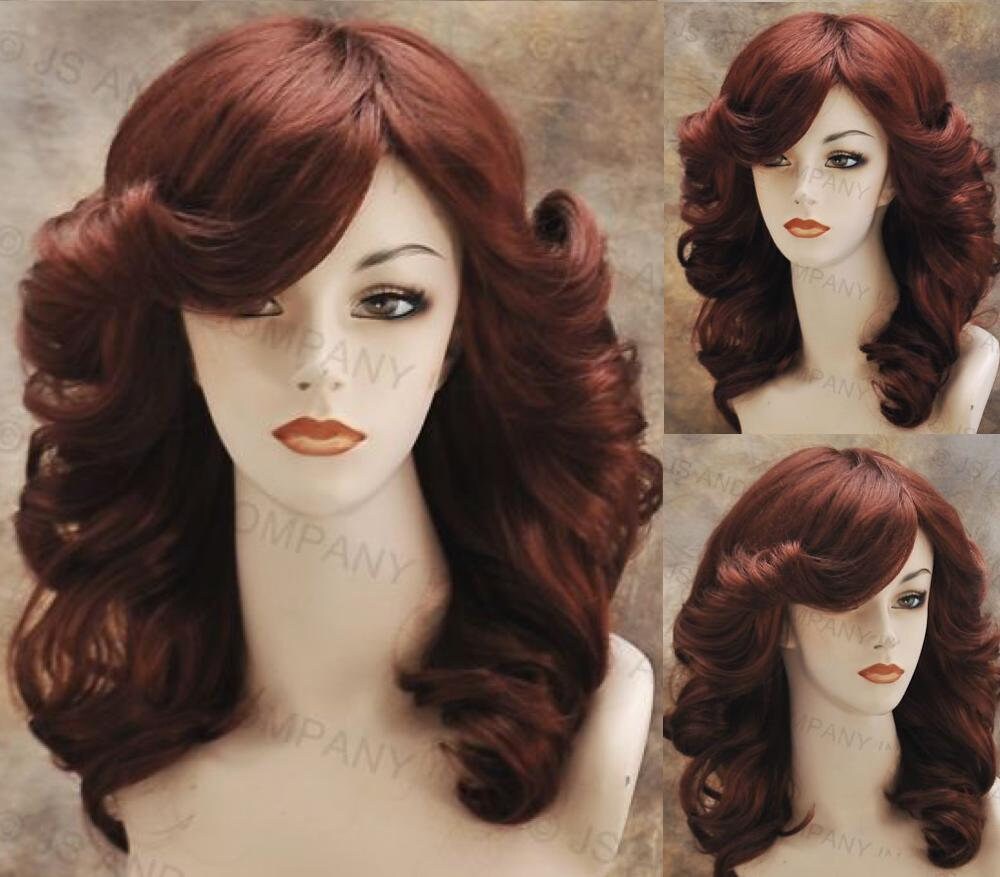 red 70s wig