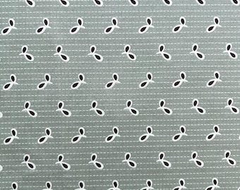 RARE  Denyse Schmidt Flea Market Fancy Eyelet Print. Out of Print in Gray. Relased in 2006 and again in 2012.  By the 1/2 Yard.