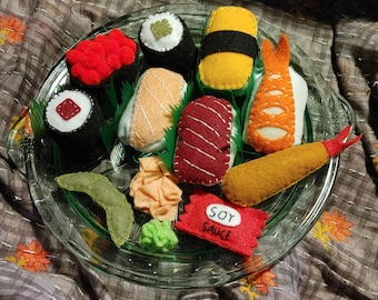 Sushi Felt Cat Toys
