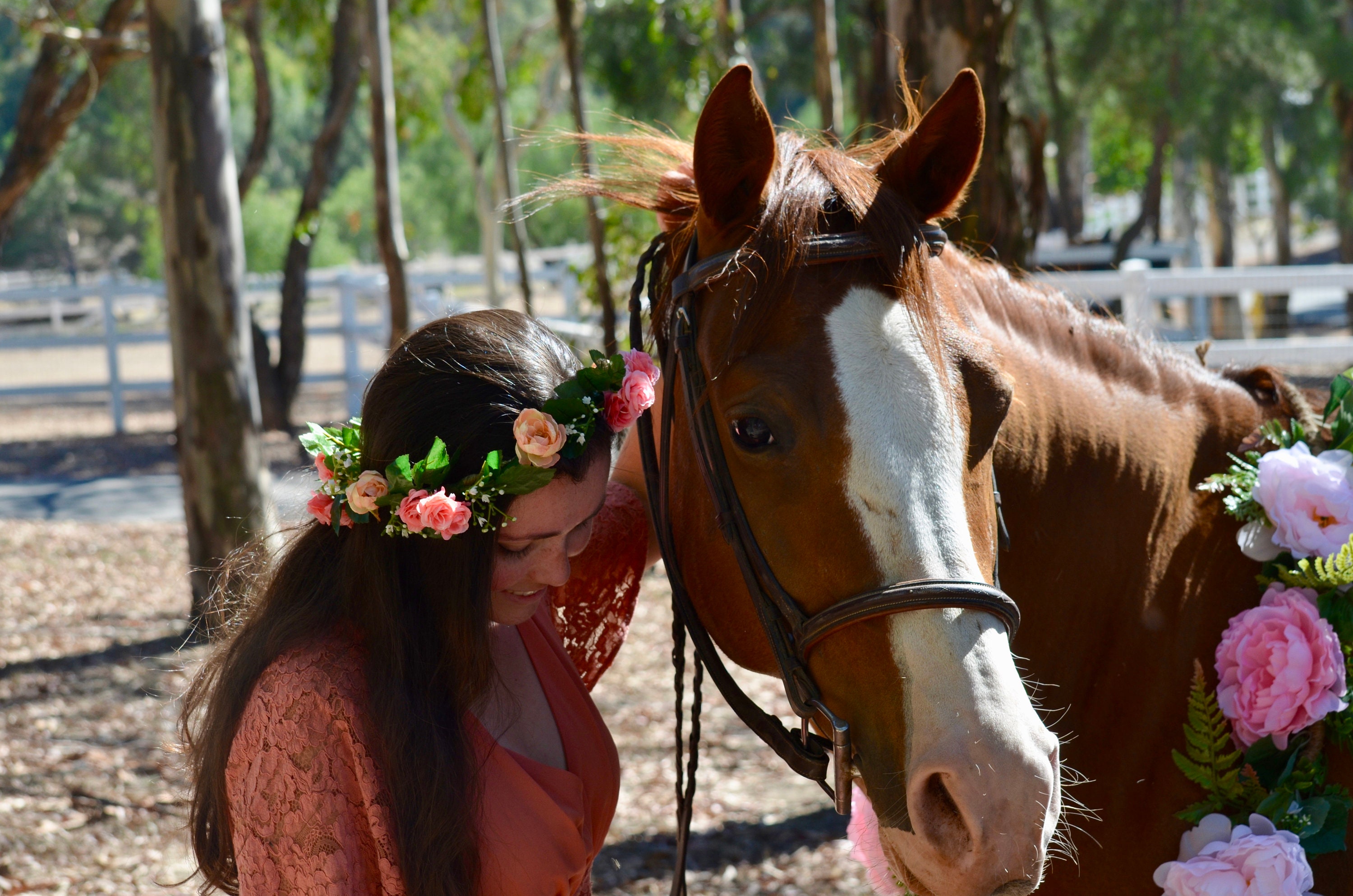 Custom Horse Flower Garland Artificial Flower Garland Flower Etsy
