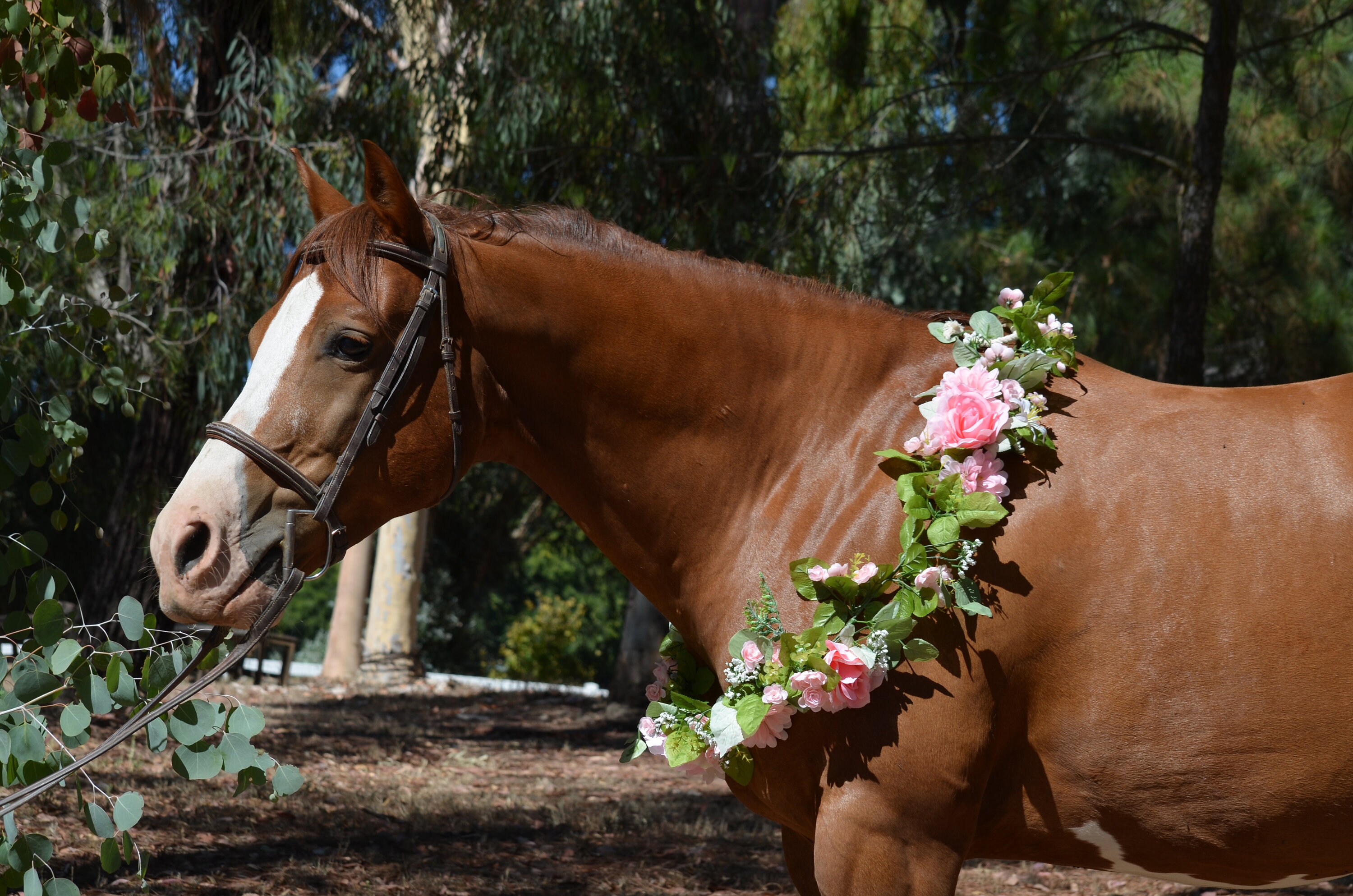 Horse flower garland flower garland artificial flower Etsy