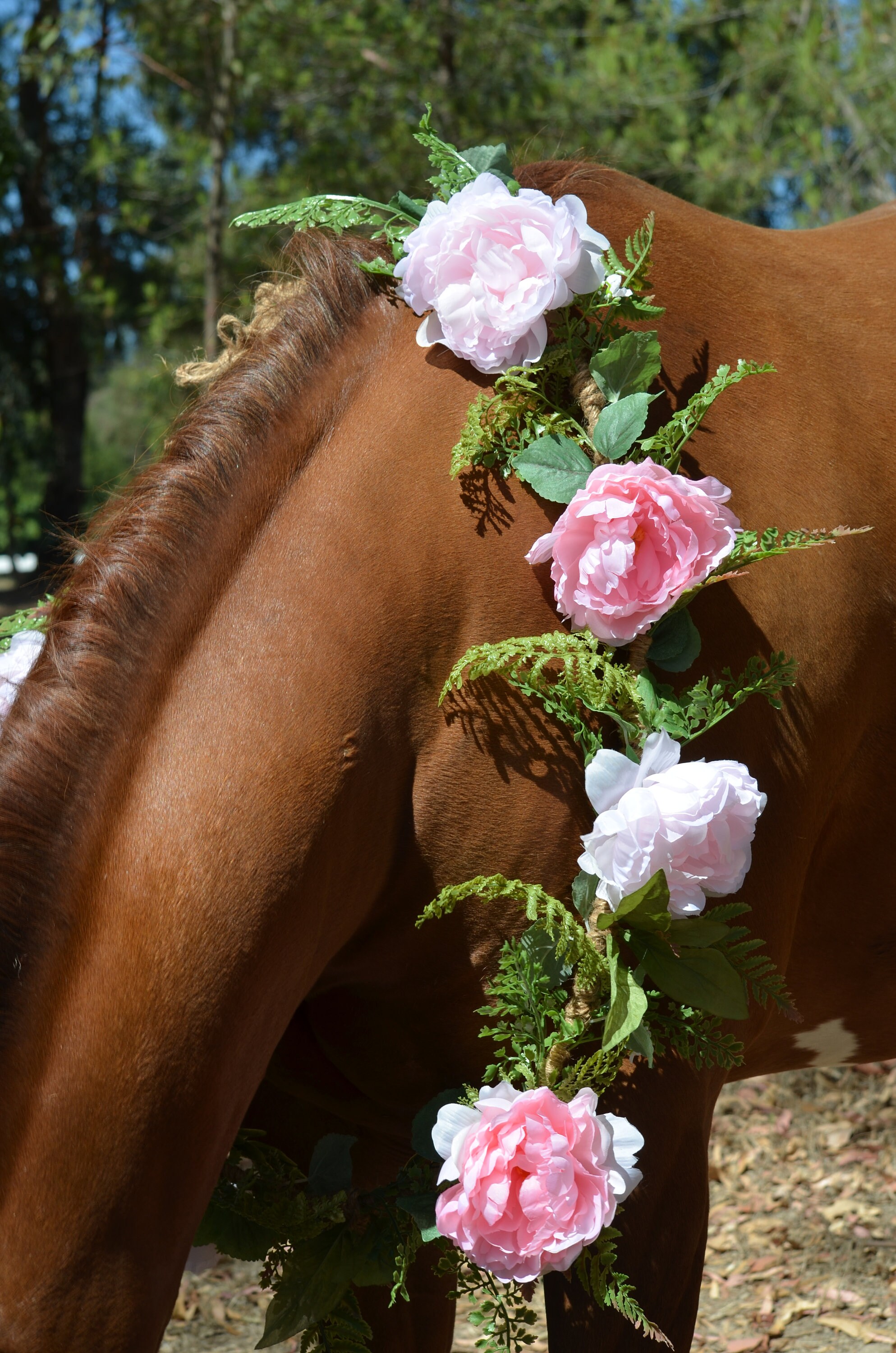 Custom Horse Flower Garland Artificial Flower Garland Flower Etsy