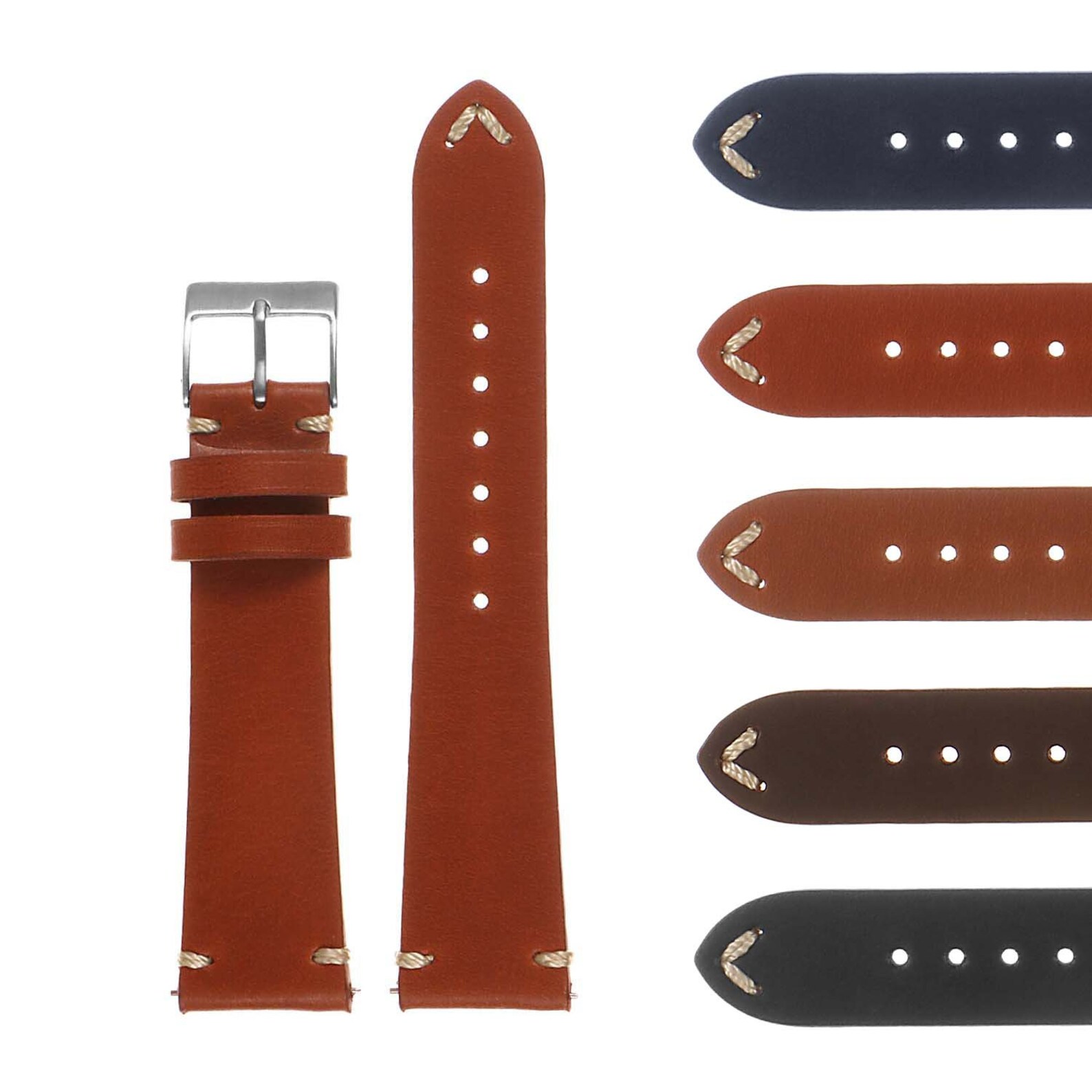 HandStitched Classic Leather Watch Band Etsy