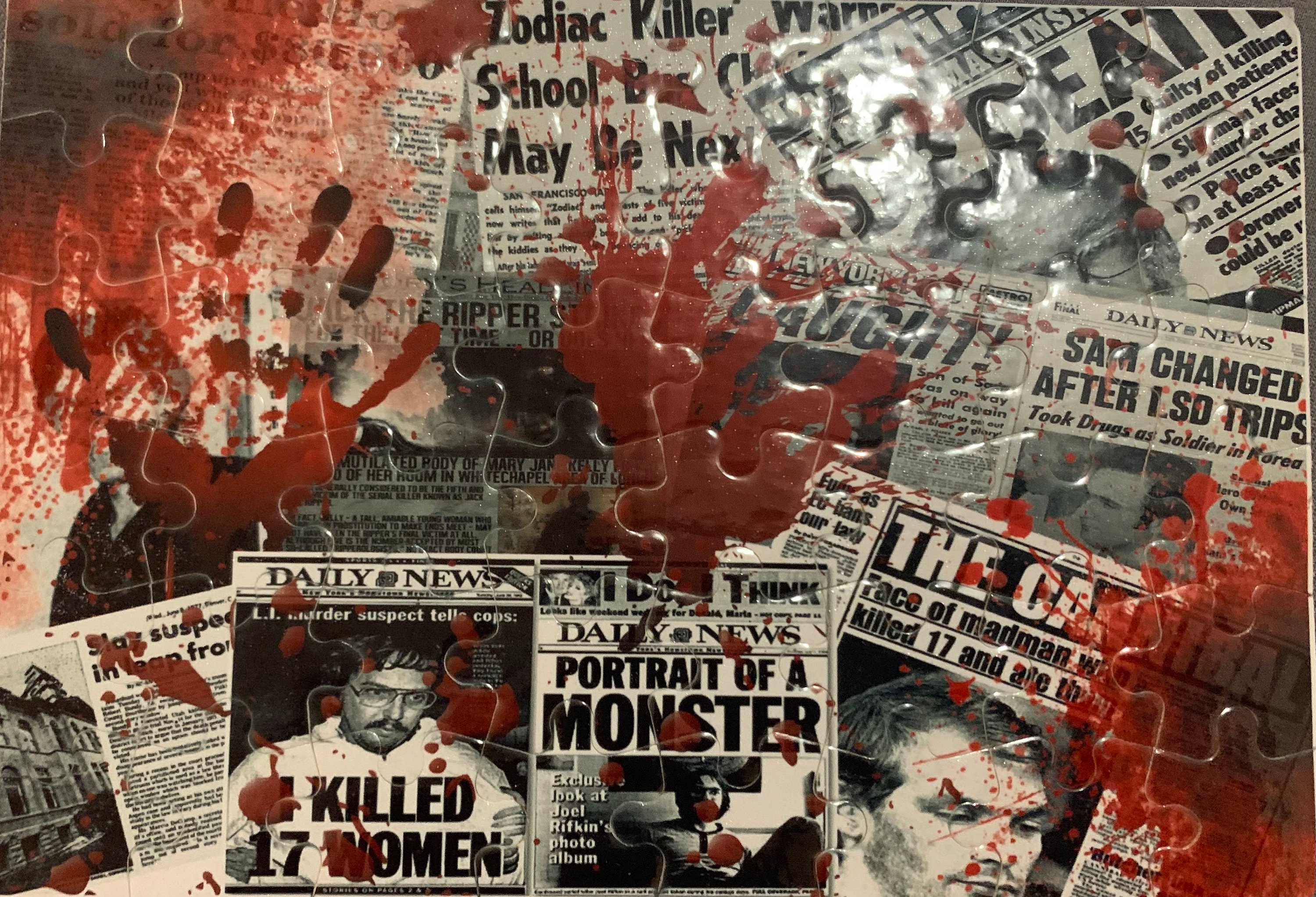 Serial Killer News Jigsaw Puzzle Etsy