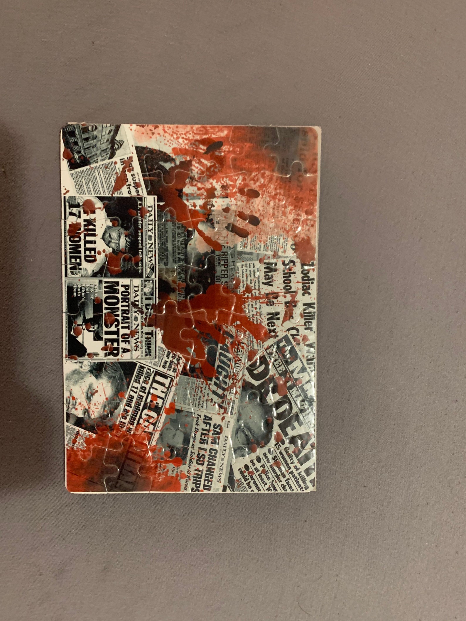 Serial Killer News Jigsaw Puzzle Etsy