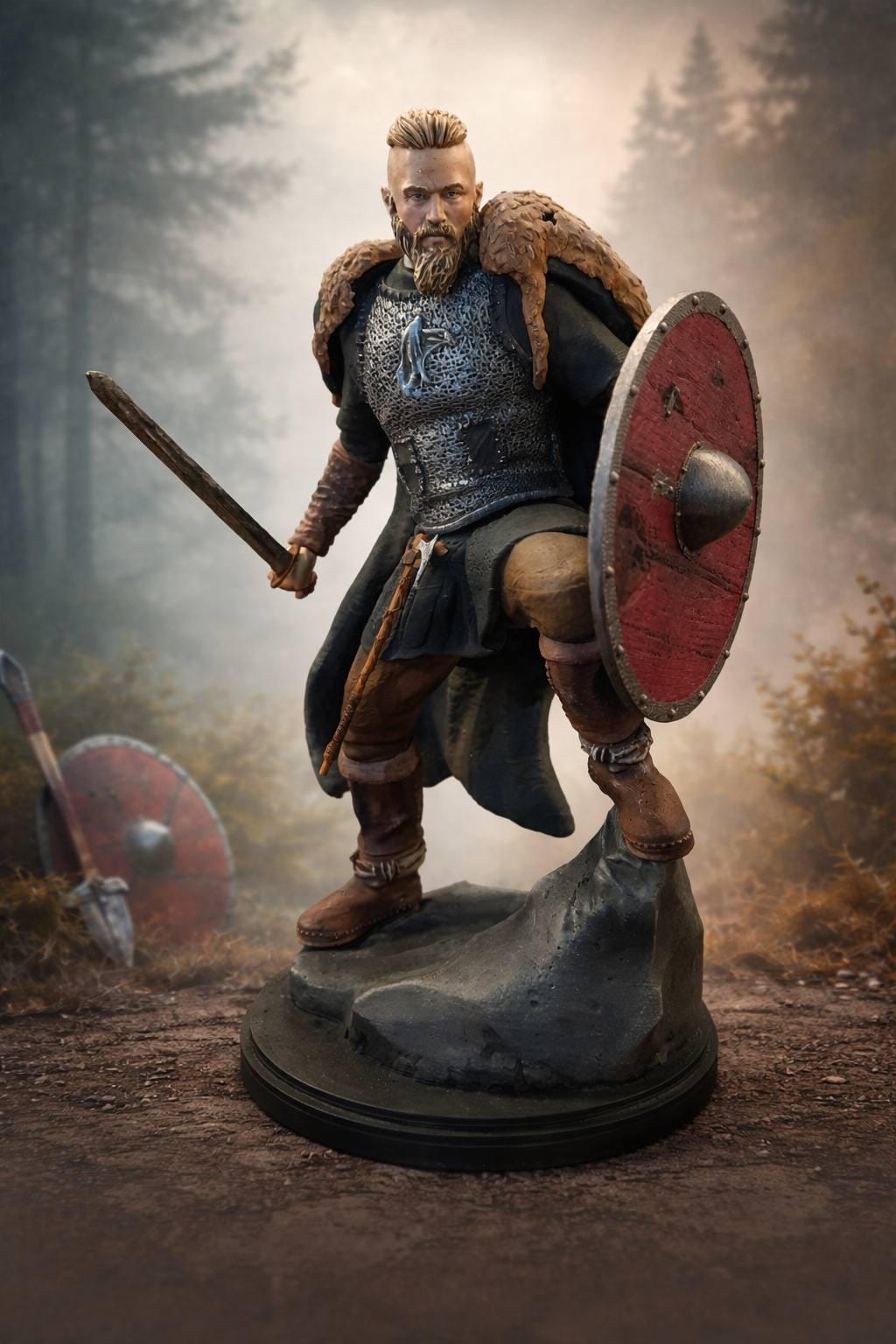 3D Printed Ragnar Lothbrok Viking Figure (32cm) - Etsy Canada