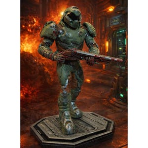 Figura de acción de resina del juego Doom (9,8 pulgadas)
