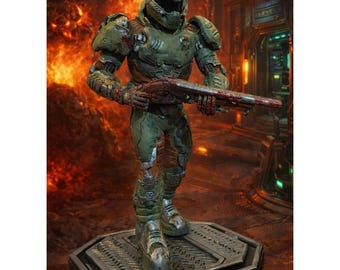 Doom Game Figure, Resin Action Figure (9.8 inch)