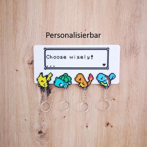 Pokémon Schlüsselanhänger / Schlüsselbrett 4er Set
