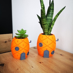 Spongebob & Squidward Planters / Bikini Bottom House Spongebob