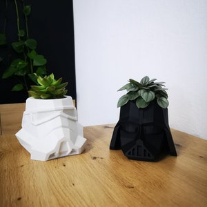 Star Wars Planter / Stiftebecher Set(Vader+Trooper)