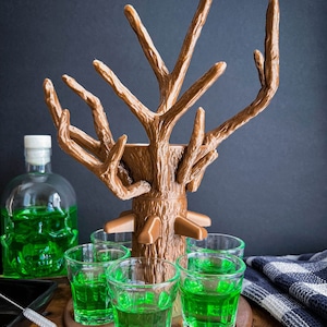 Party Shotverteiler  Shottree mit 6 Gläser