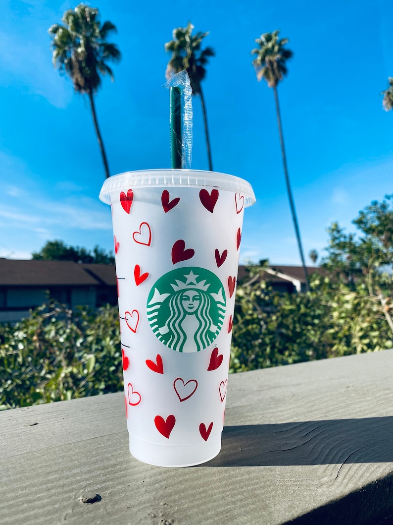 Red Heart Starbucks Cup