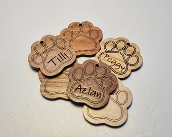 Paw Print Keyring | Personalised Keyring | Dog Name Paw Print | Pet Memory charm  | Memorial Paw Print | Key chain Gift | Paw print cut out