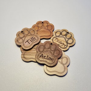 Paw Print Keyring | Personalised Keyring | Dog Name Paw Print | Pet Memory charm  | Memorial Paw Print | Key chain Gift | Paw print cut out