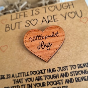 Personalised Pocket Hug Little Pocket Hug Gift for Friends Tough Times Gift Custom Pocket Hug image 4