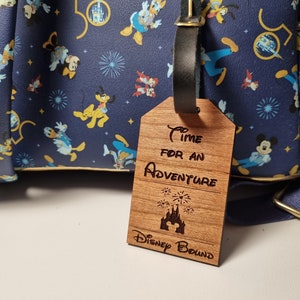 Disney Themed Luggage Tags - Disney bound luggage tags | Personalised luggage tags | Contact details for luggage | Walt Disney Inspired Tag