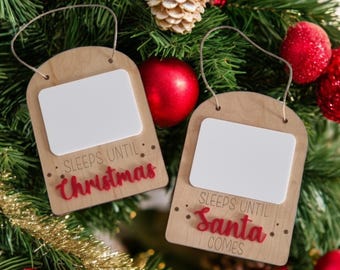 Personalisiertes Weihnachts-Countdown-Zeichen: Festliches Whiteboard-Dekor