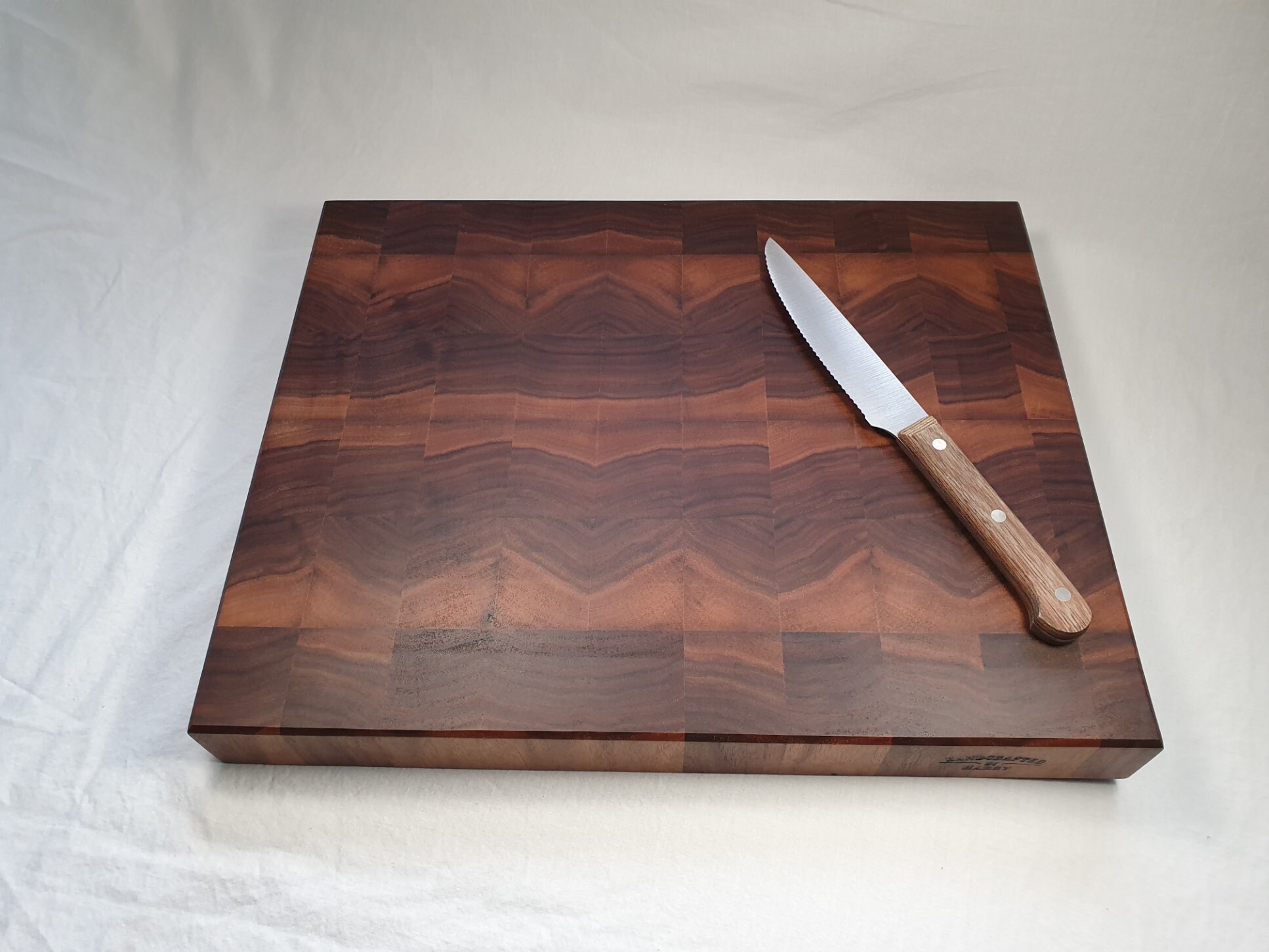 Walnut Chopping Board Endgrain Chopping Board Walnut Cutting Etsy UK