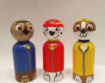 Chase, Marshall, Rubble, inspiré de Paw Patrol