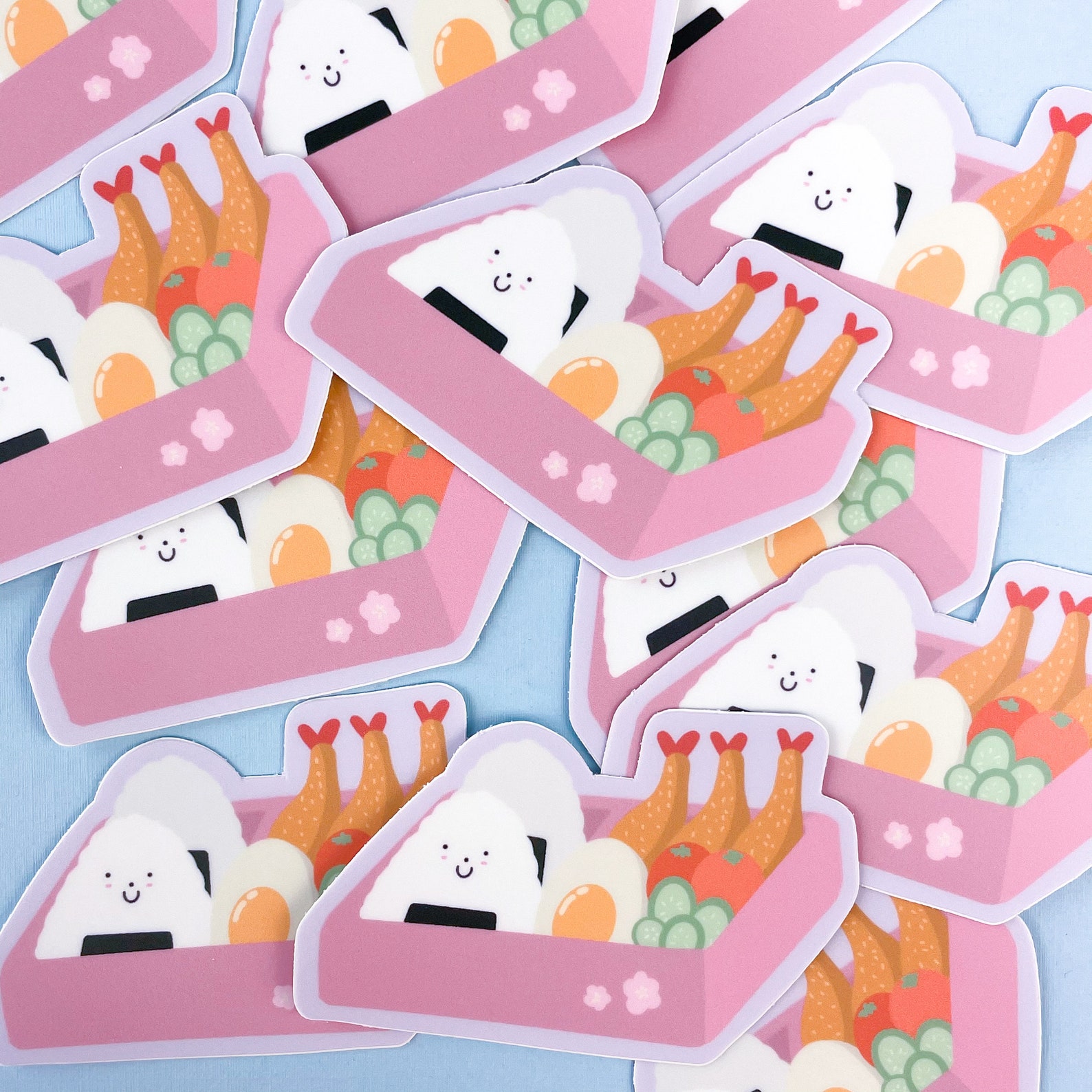 Cute Bento Box Vinyl Sticker Kawaii Food Sticker Japanese Etsy