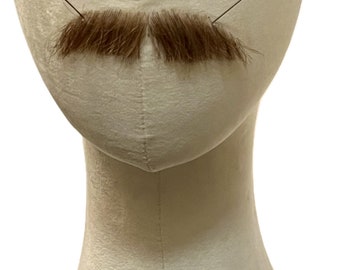 Theatre & Film MUSTACHE 100% Human Hair  Facial Hair MOUSTACHE Medium Brown