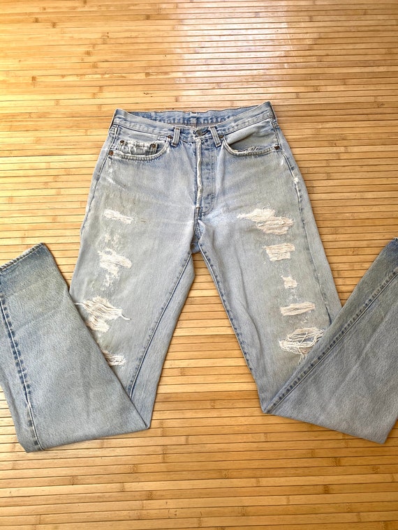Redline selvedge Levi’s 501s vintage 29x35 light w