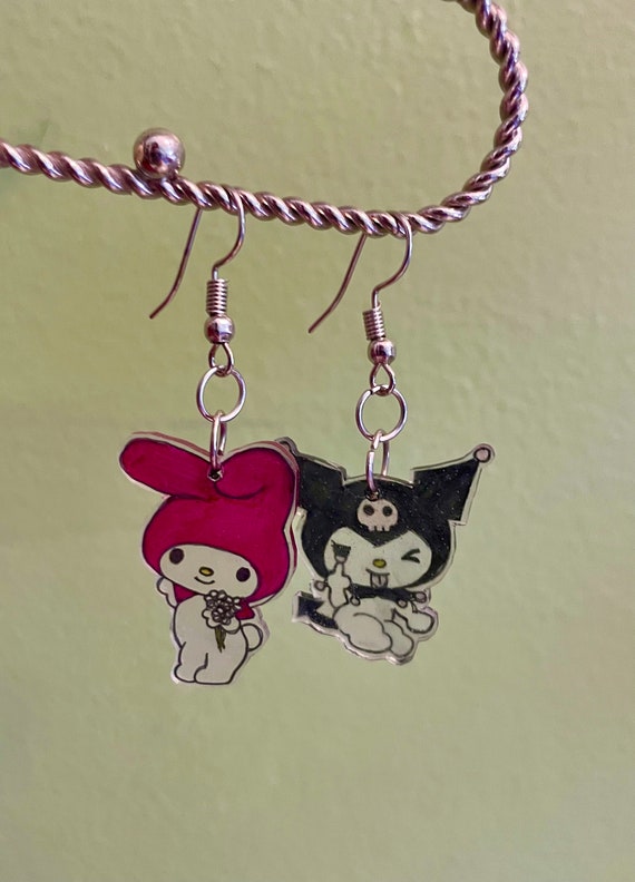 My Melody and Kuromi Earrings Etsy
