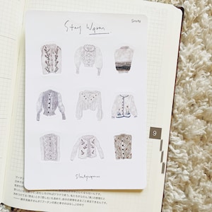 aesthetic sweaters sticker sheet, stay warm, self care stickers, bujo sticker sheet, planner sticker, bullet journaling sticker, cozy