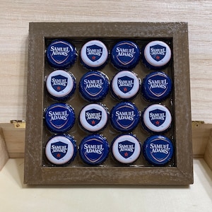 All-American Samuel Adams Bottle Cap Wall Art - 6”x6”