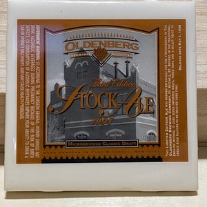 Third Edition Stock Ale label coaster