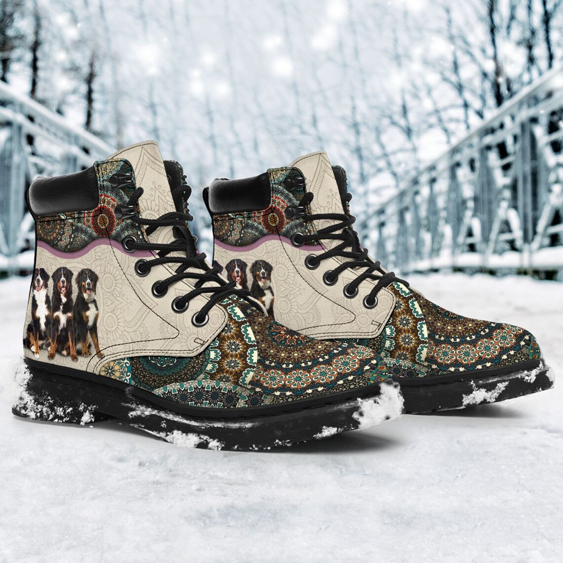 stylish dog walking boots