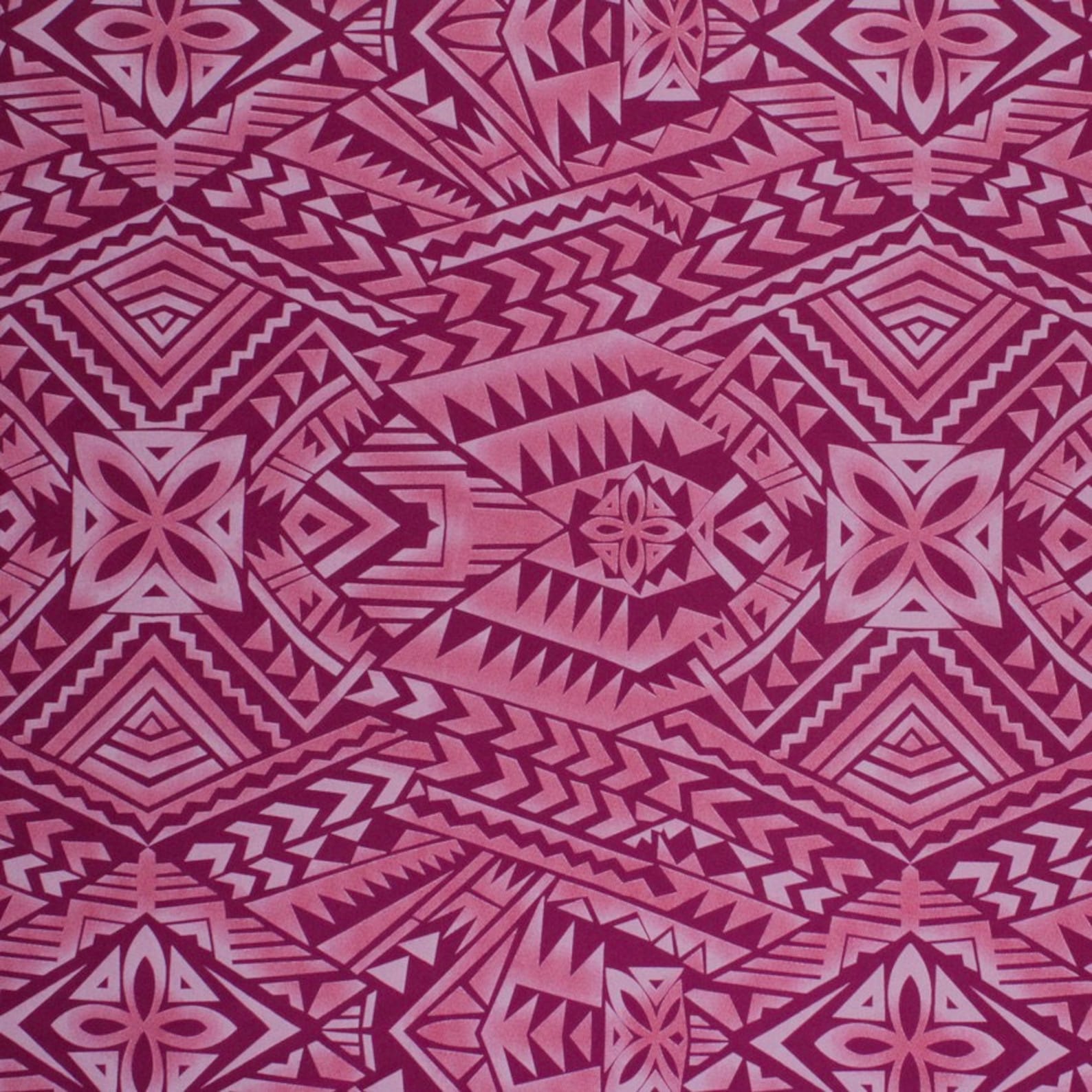 Samoan Design Stretch Print Fabric Purple | Etsy