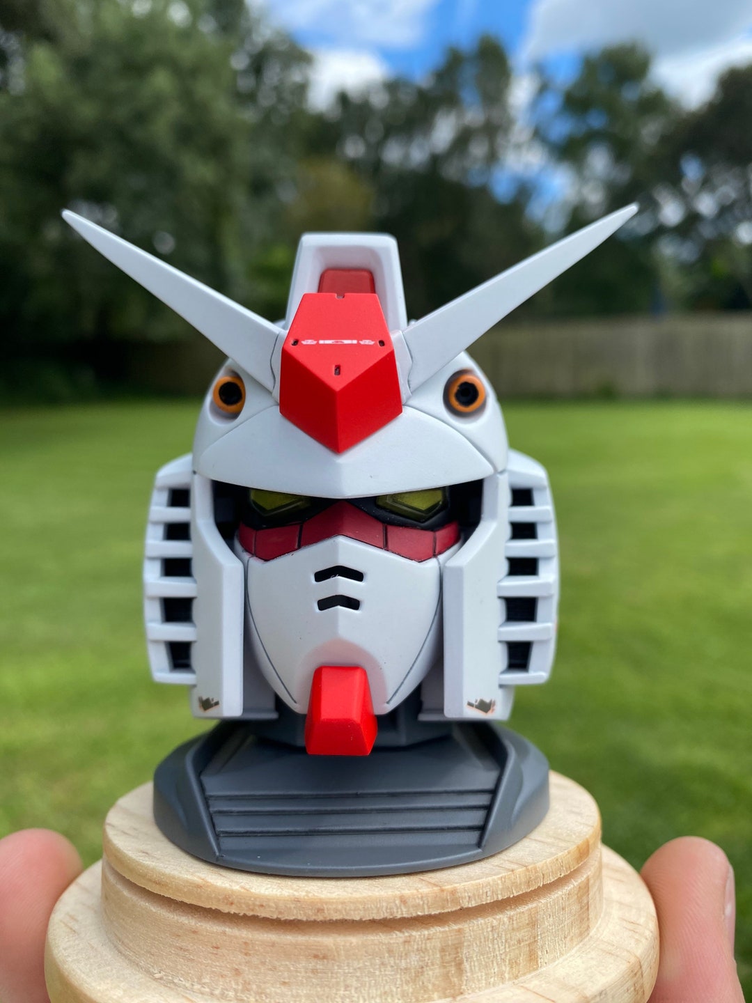 Exceed Gundam Model Head Fully Painted - Etsy, image size:1080x1440