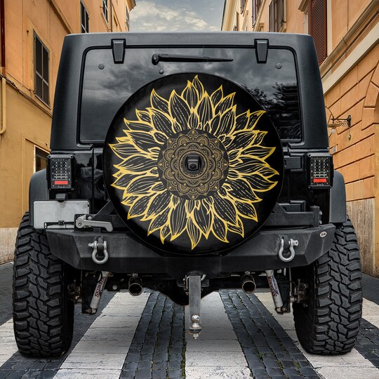 Disover Sunflower Spare Tire Cover