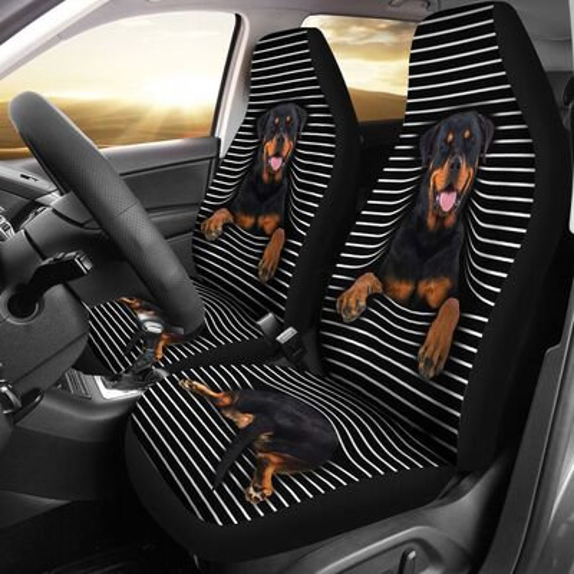 Discover Rottweiler Seat Cover1 Dogs Seat Cover