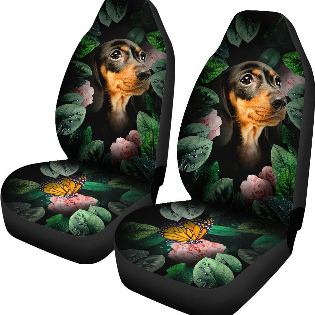 Dachshund Seat Covers Animal Car Seat Covers Mandala Style Etsy