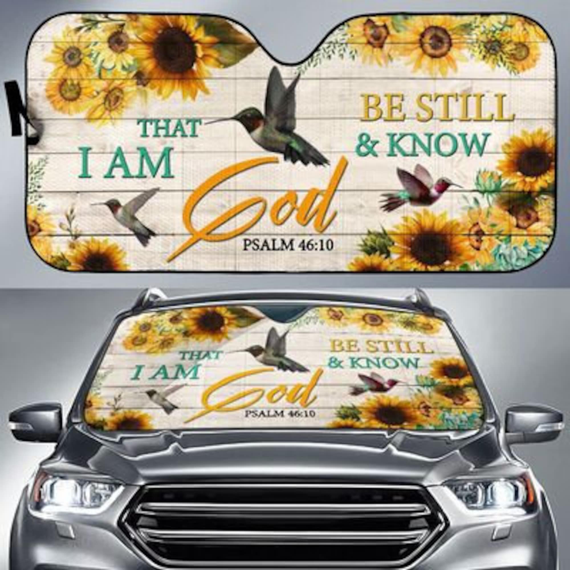 Discover That I am God Be Still and Know Auto Sun Shade Car Accessories