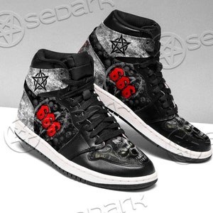 Trending Now Low-top Sneakers Personal order Design Shoes Satanic Sneakers BAPHOMET 666 Custom sneakers Black shoes Keds Vans