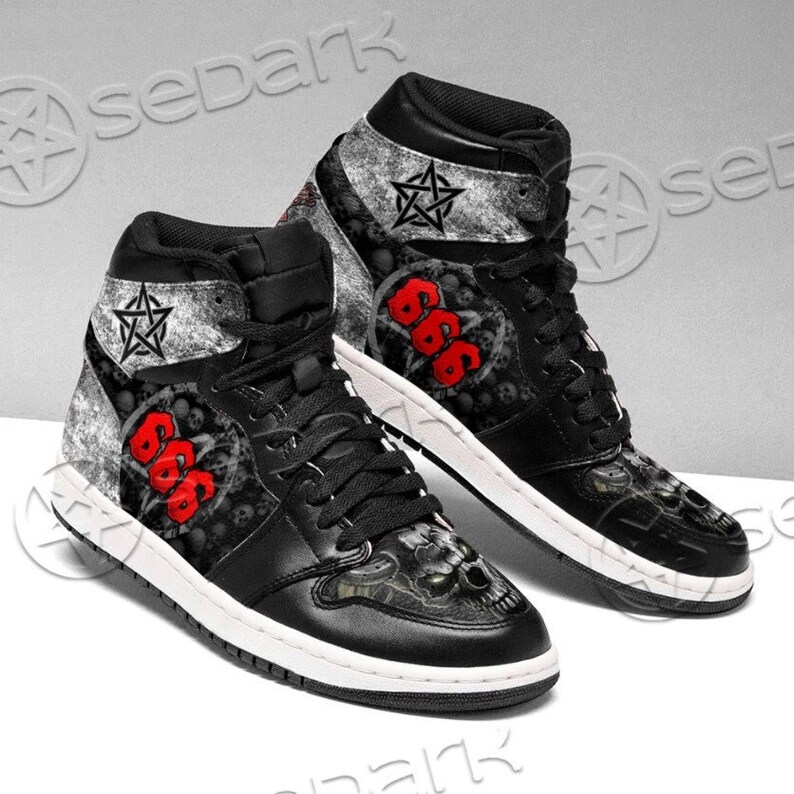 shoe dedicated to satan
