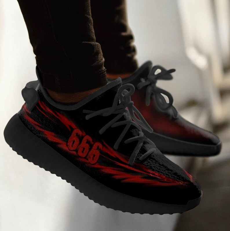 shoe dedicated to satan