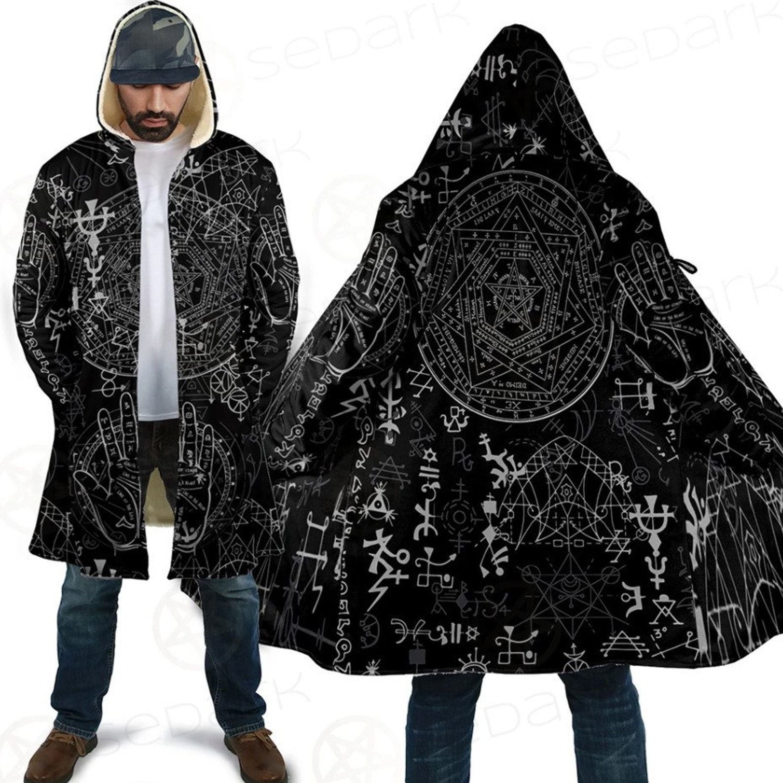 Occult Dream Cloak Satanic Cloak Satan Satanic Jacket Etsy UK