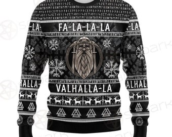 Viking Printed Woolen Sweater Valhalla 