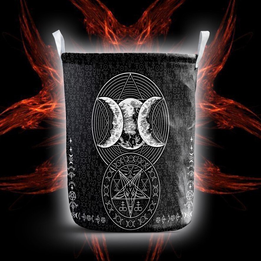 Cesta de lavandería triple luna cesta de lavandería de la | Etsy